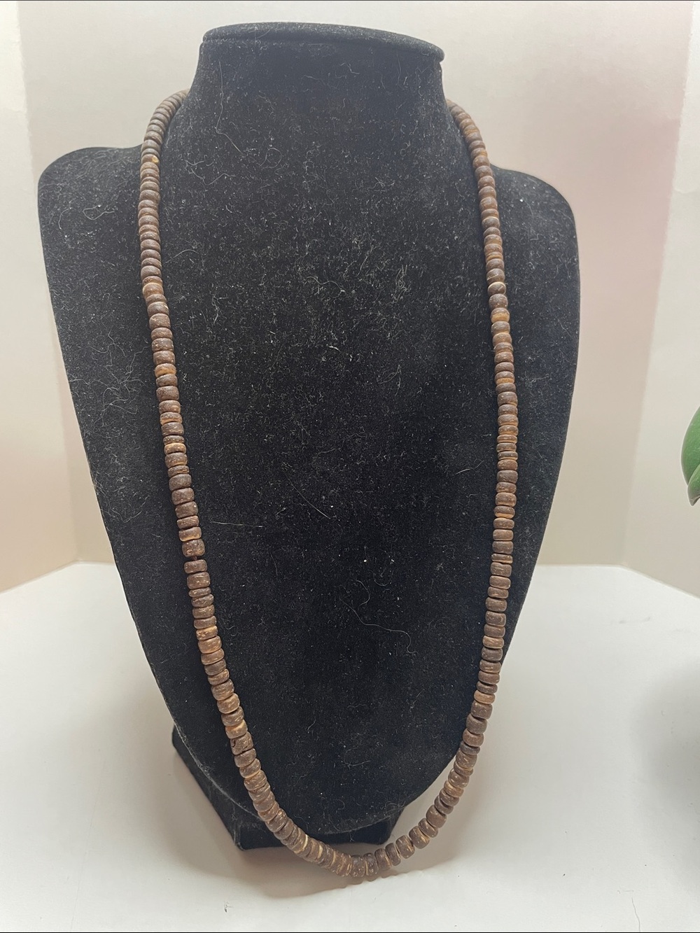 American Eagle Outfitters Brown Wood Bead Long Necklace